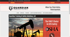 Desktop Screenshot of guardiantrainingandsafetysolutions.com